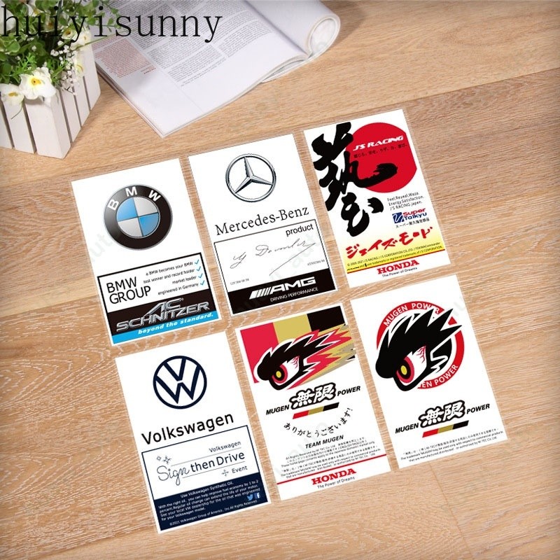 HYS Car Stickers Sports Style Electrostatic Stickers Front Windshield ...