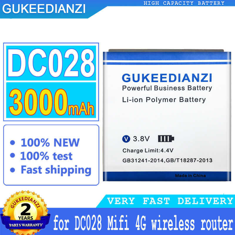 3000Mah/3600Mah GUKEEDIANZI Battery For Dc028 Dc012 Mifi 4G Wireless ...