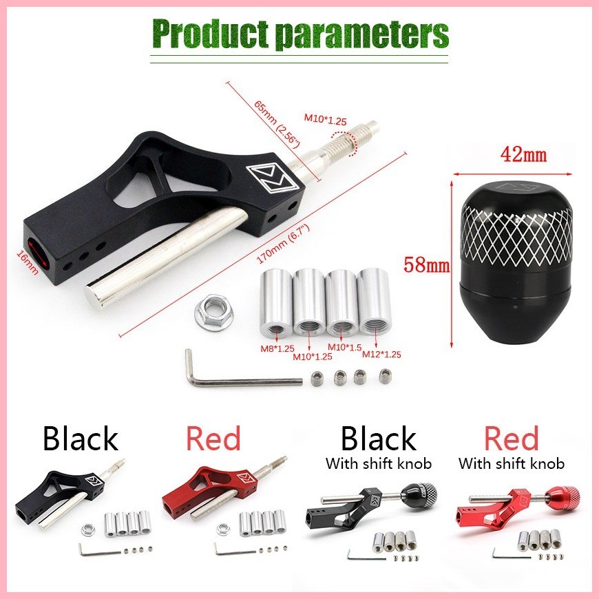 Universal Ajustable Shift Extender Set Height Lever Car Gear Shifter