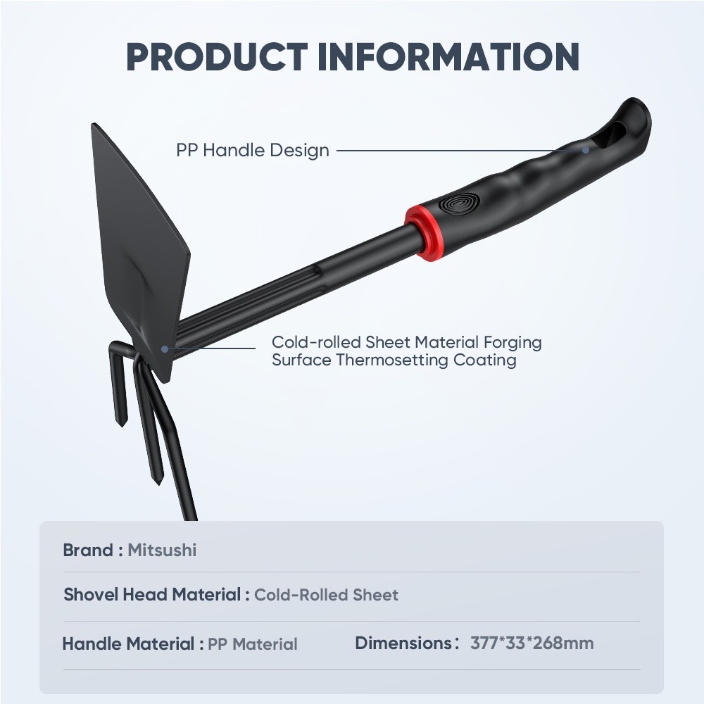 Mitsushi Combination Hoe & Fork 2 in 1 Professional Garden Tool Camping Rake Shopee Philippines