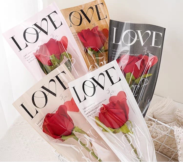 20PCS Single Flower Wrapping / Waterproof Bouquet Wrapper/ Pembalut ...