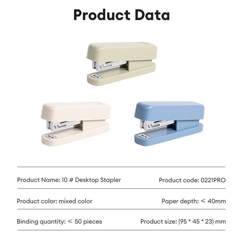 Deli Stapler Suit Mixed 1 Set School Office Equipment 0221PRO | Shopee ...