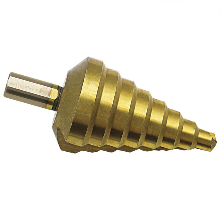 Step Drill Pagoda Drill 10-45mm Triangle Shank Straight Fluted Step ...