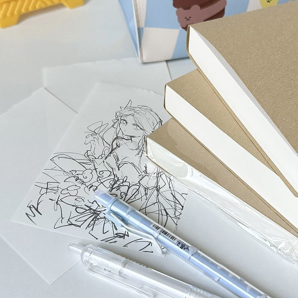 200 Sheets Portable Thickened Draft Paper Paintable Schedule Book ...