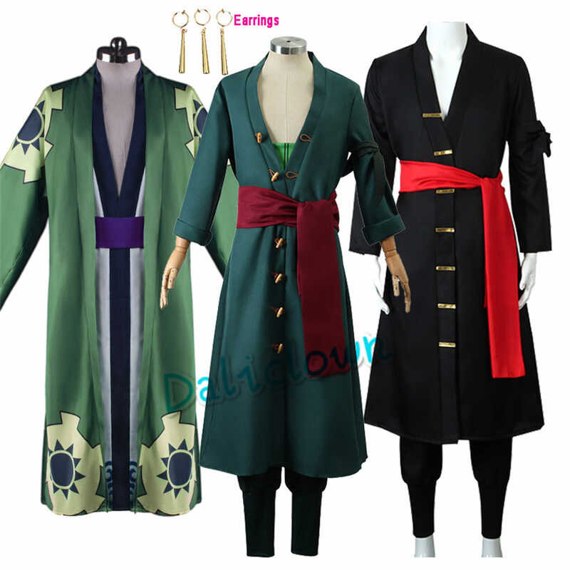 Anime Roronoa Zoro Shanks Cosplay Halloween Costume Women Men Kimono ...