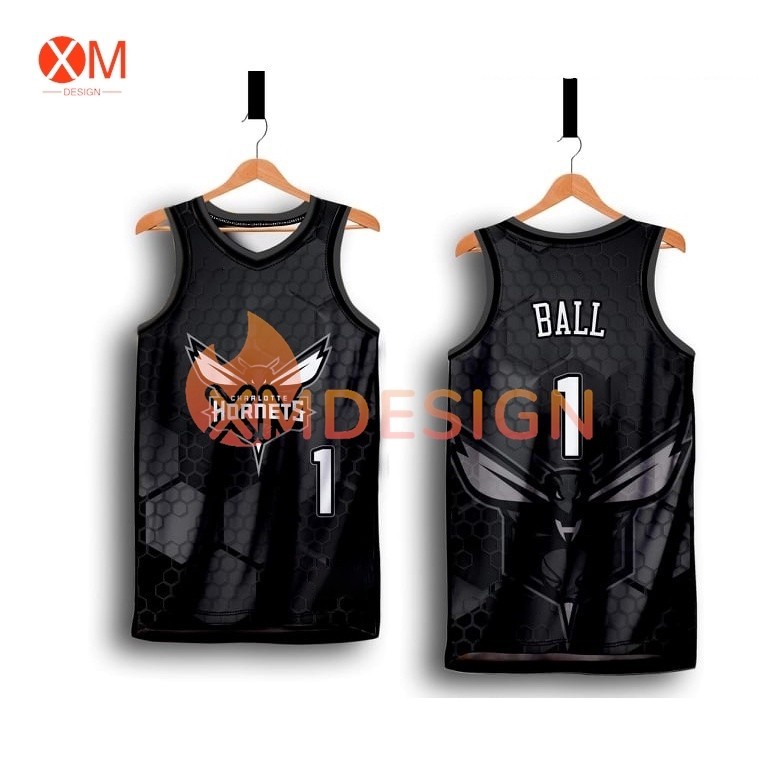 AQUA BEE HORNETS LAMELO BALL 08 BASKETBALL JERSEY FREE CUSTOMIZE OF ...