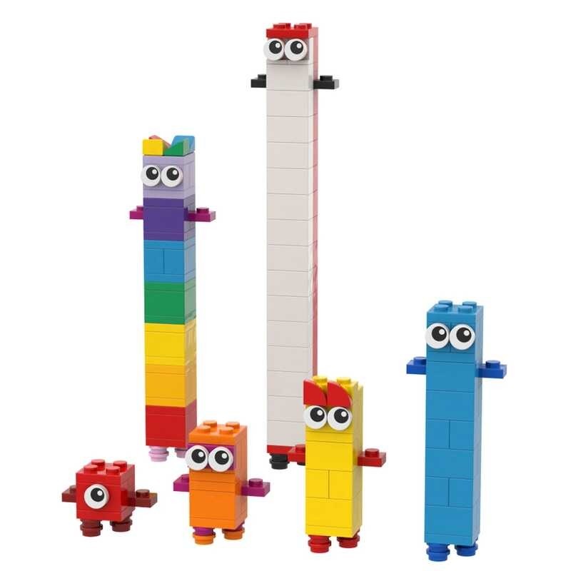 & MOC 3D Numerals 1-10 Block Toys Model Brickheadzs Bric Creativity ...