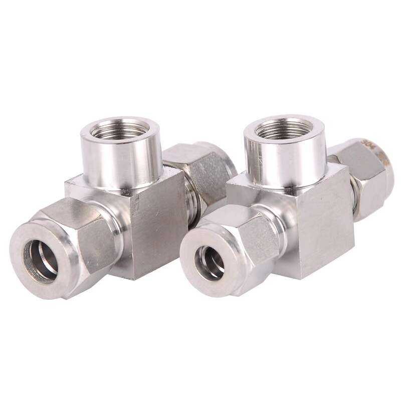 304 stainless steel inner three-way internal thread high-pressure gas ...