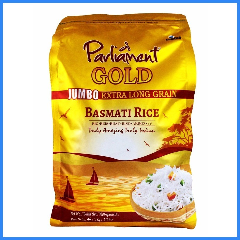⊙ Parliament Gold Jumbo Extra Long Grain Basmati Rice 1kg {Made in ...
