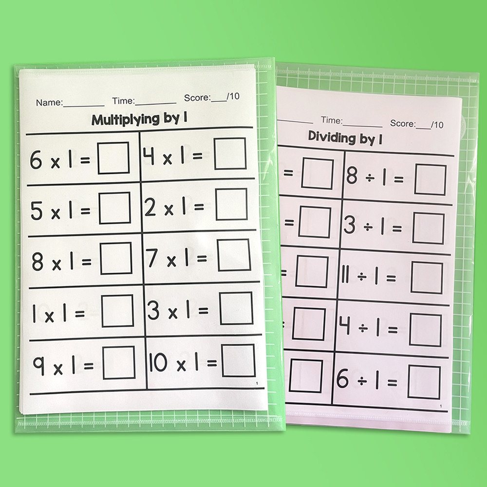 Math Workbook Multiplication Division Fraction Exercise Workbook ...