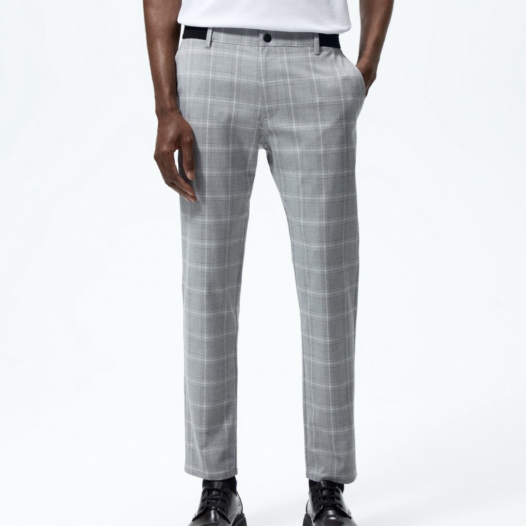 Chaussures Zara Mens Plaid Pants Zara Zara Man Made In Turkey