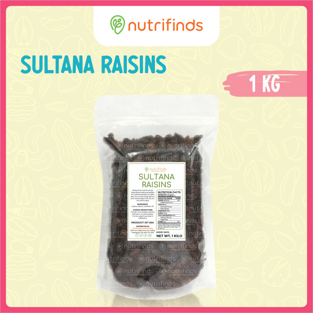 ⊕ Nutrifinds® Sultana Raisins BULK Shopee Philippines