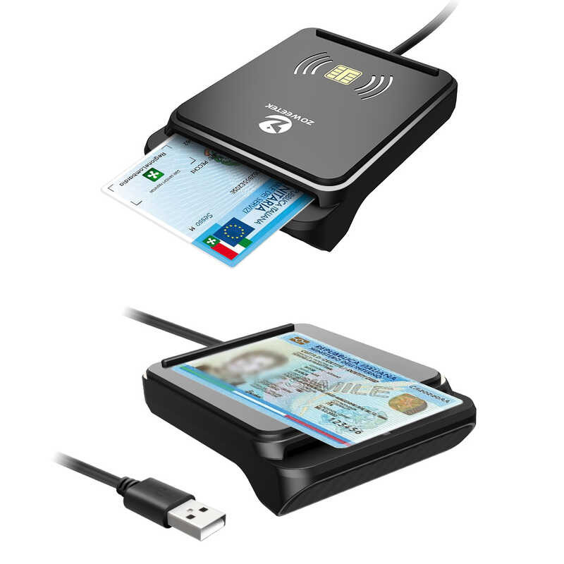 NFC Zoweetek RFID Contactless At Contact Card Reader Para CIE 3.0 CRS ...