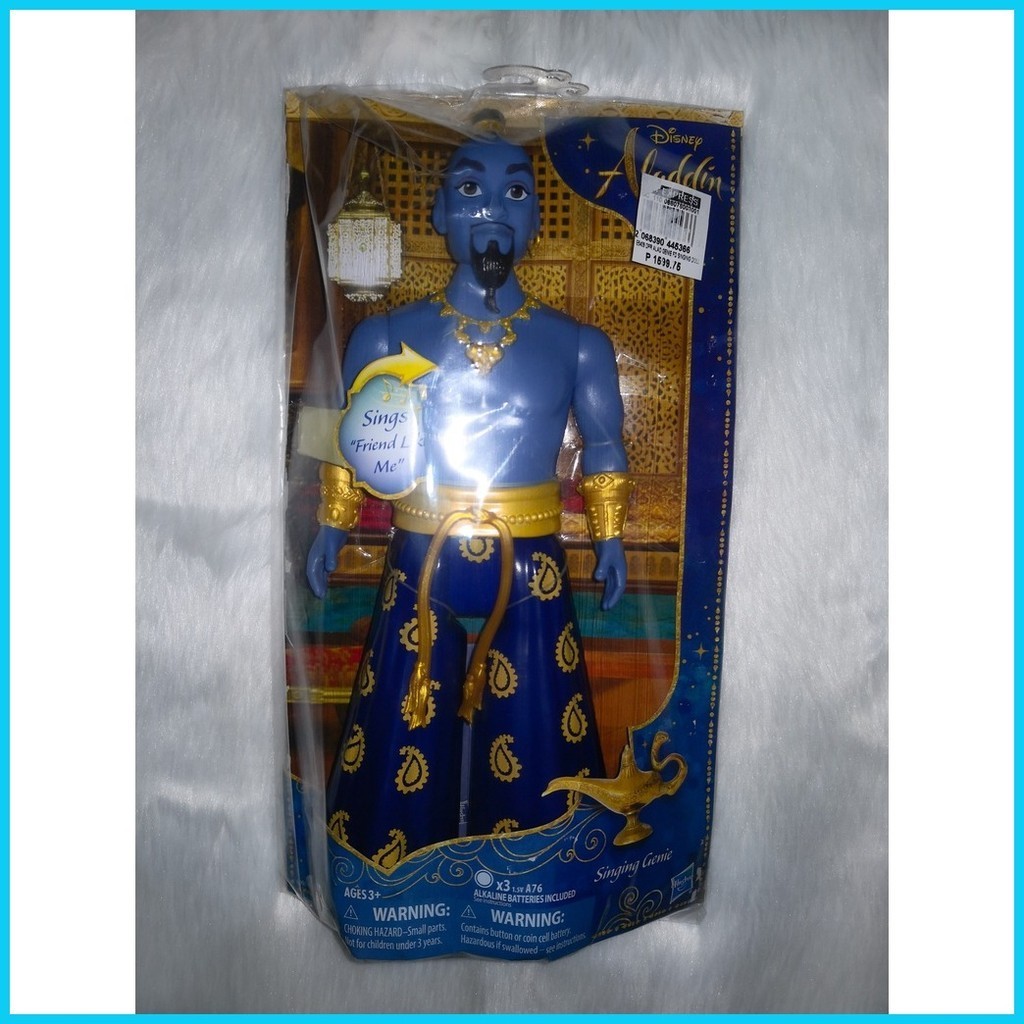 ⊙ Disney Aladdin Singing Genie Doll (Soft Plastic Case) Shopee
