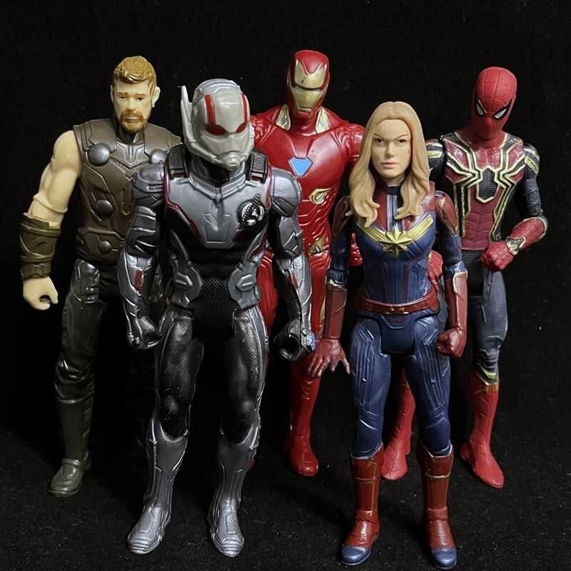 Avengers Authentic Bulk Mobile Marvel Puppet Figurine, Spider Man Iron ...
