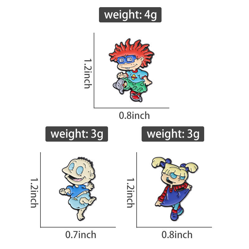 25 Sets Totoro Badge Brooch Cartoon Kirby Rugrats Character Pins Cute ...