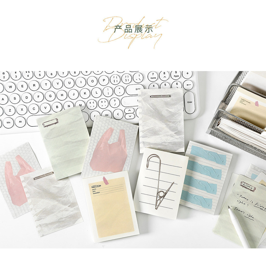 ENWEI 80 Pcs [Life Record Series] Simplicity Journal Sticky Notes ...