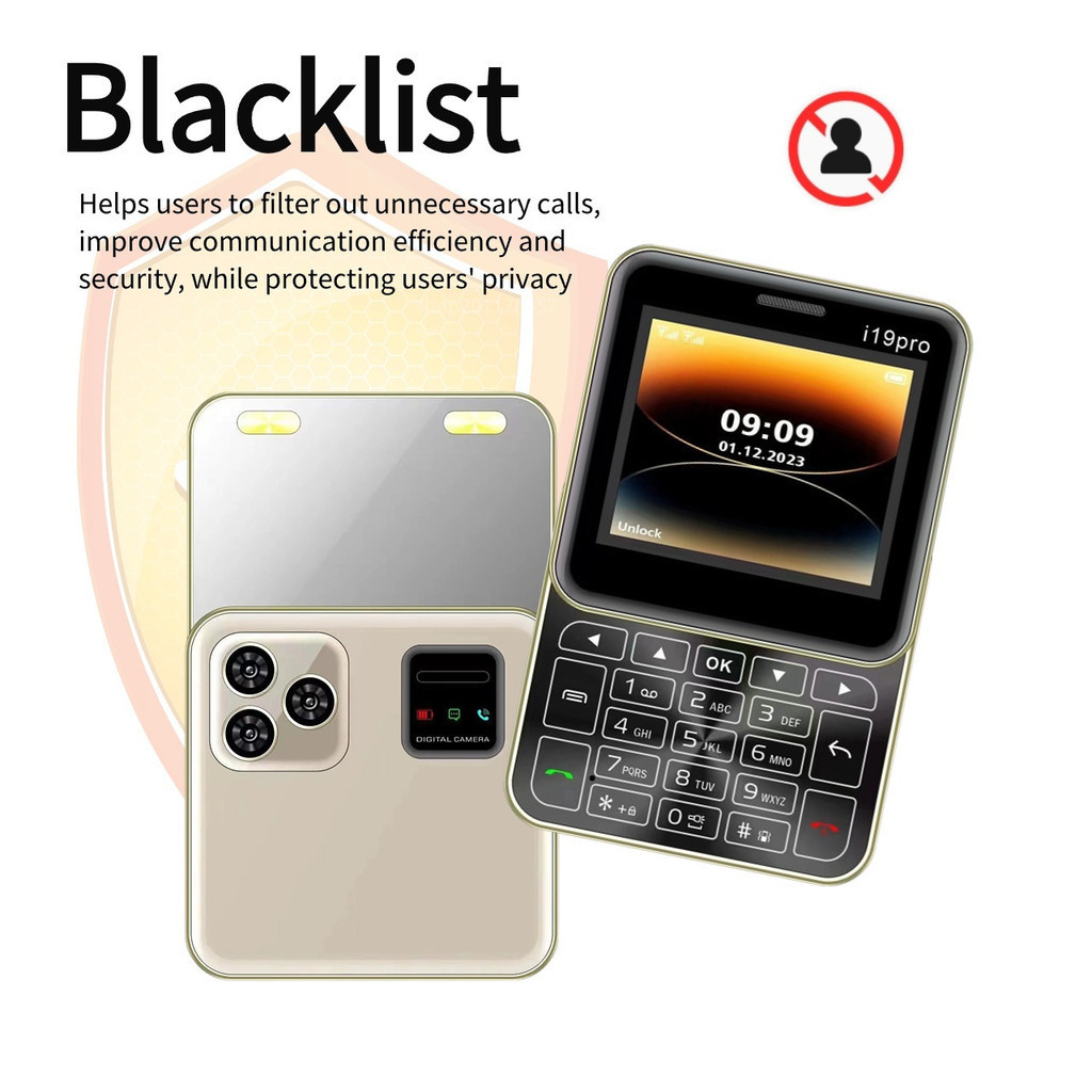 New i19pro Mini Phone 2.4 Inch Dual SIM 2G GSM Rotating Slide Elderly ...