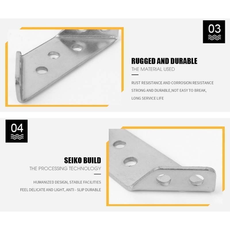 [ Wholesale 5] 4 Set Furniture Triangle Support Frame - Stainless Steel ...