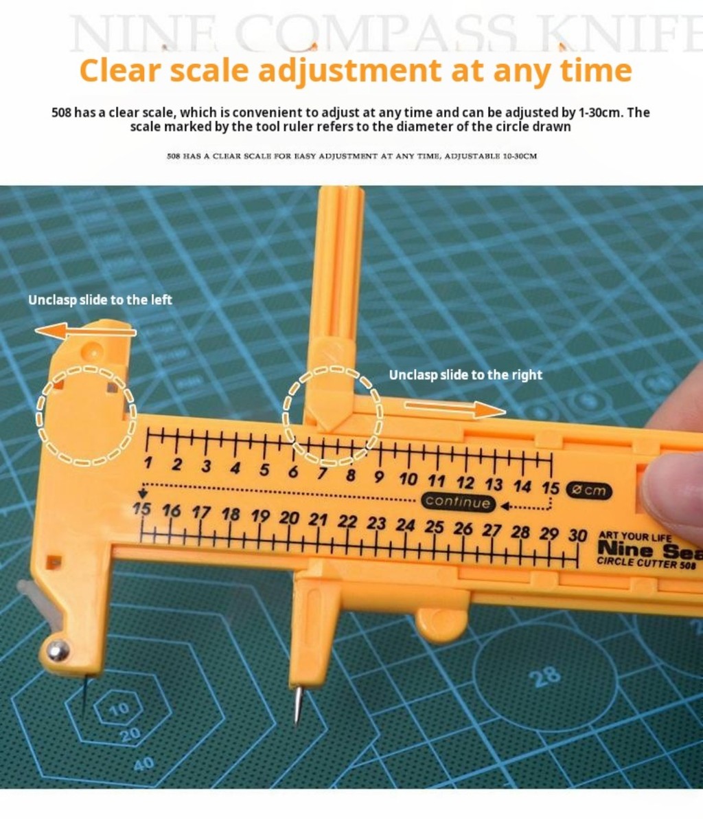 Nine Sea 508 Circle Cutter for Model Masking Tape Cutting Tool Paper ...