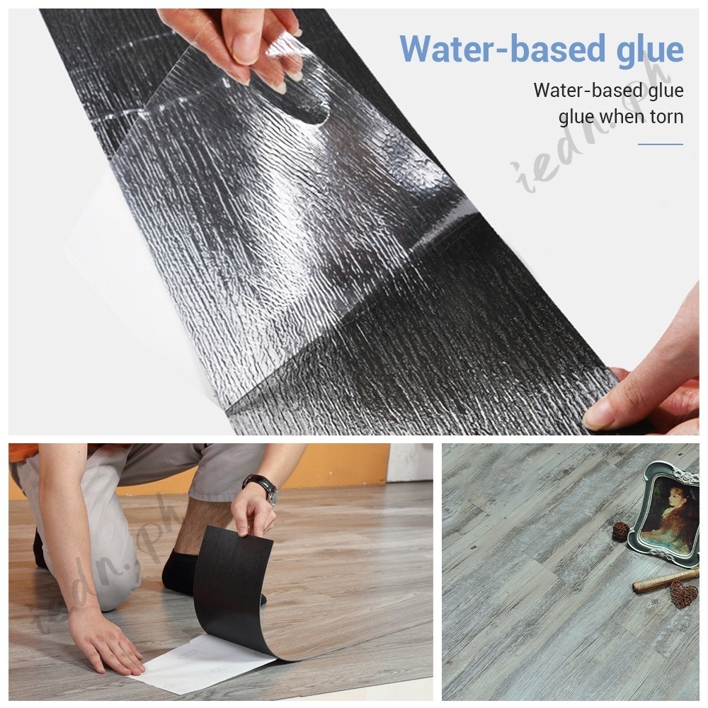 Floor Mat Stickers Waterproof Self Adhesive PVC Wooden Vinyl Plank ...