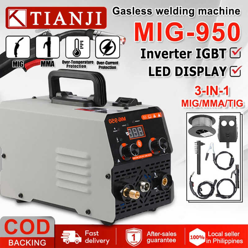 Mig-950 Portable Home Mig Mma Tig 3in1 Heavy Duty And High Inverter 