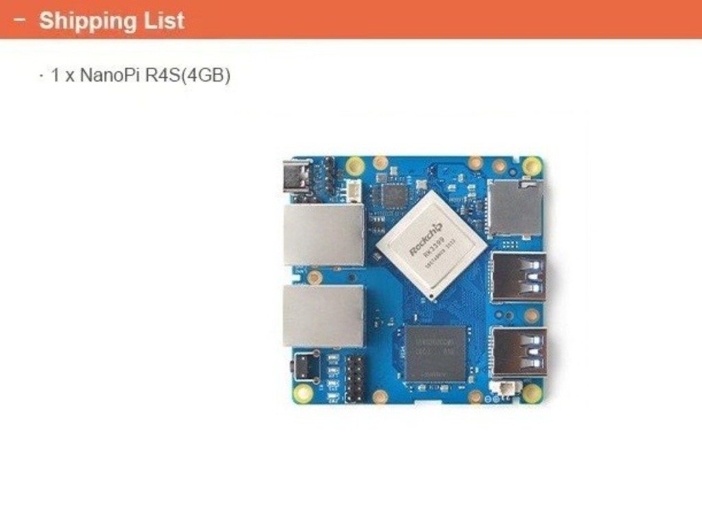 NanoPi R4S Kit & Combo 4G LPDDR4 RAM,Rockchip RK3399,Dual Cortex-A72 ...
