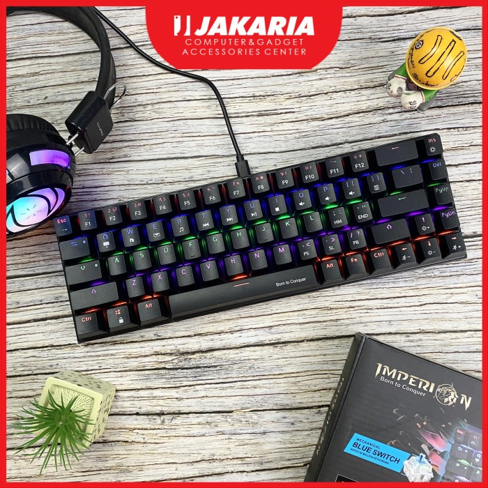 in stock Mechanical Keyboard 60% Blue Switch Imperion Gaming Keyboard ...