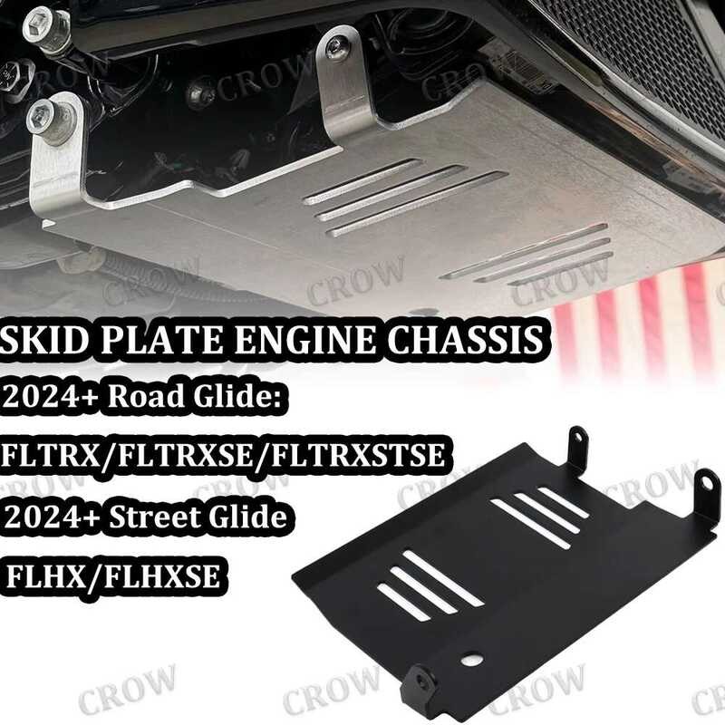 For Touring CVO Road Glide FLTRXSE 2024-UP Lower Engine Chassis Guard Skid Plate