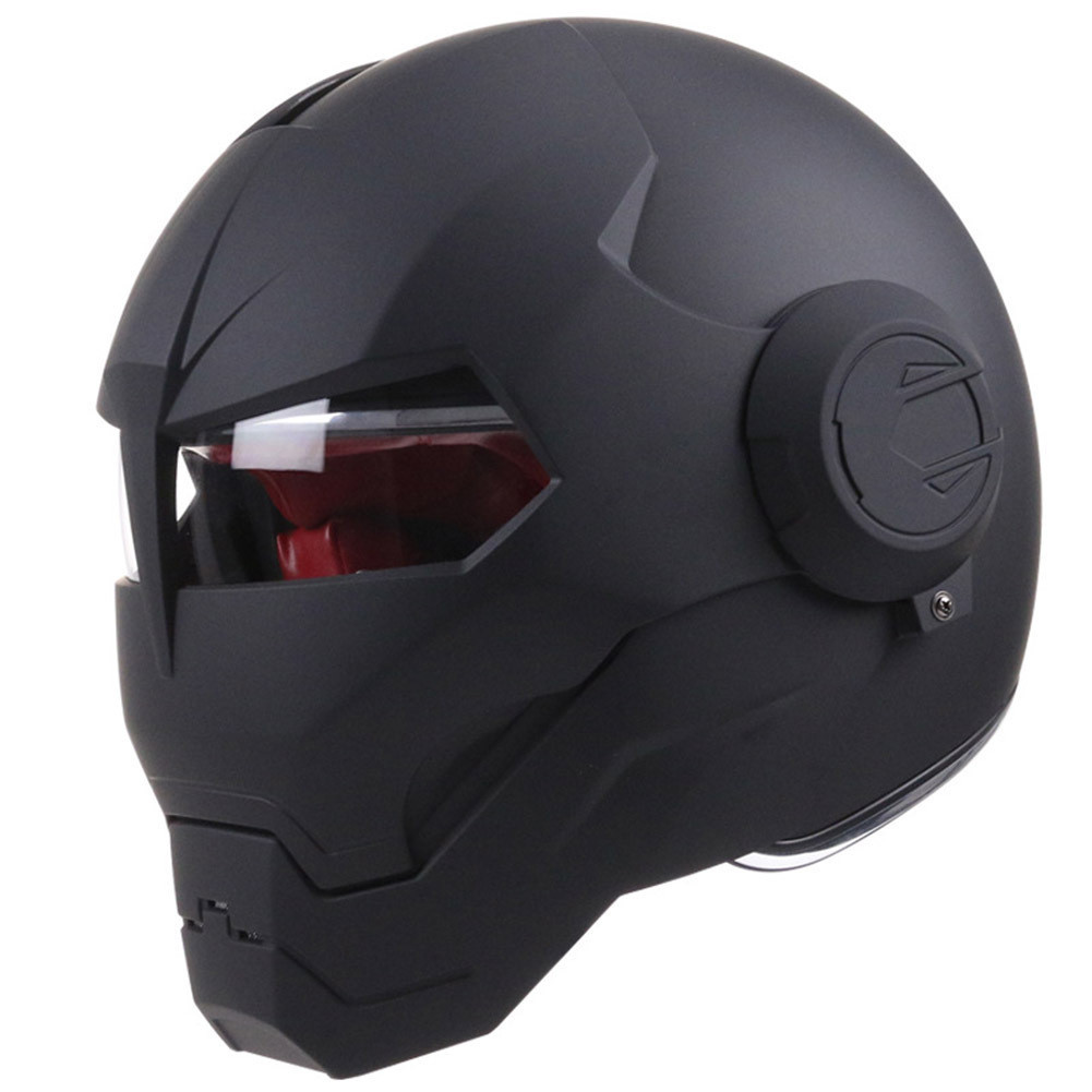 Motorcycle Helmet, Unique And Cool Iron Man Full-face Helmet, Retro ...