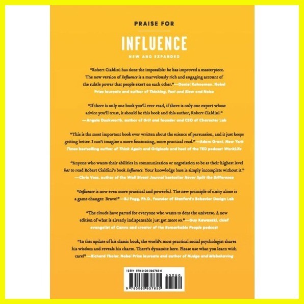 Influence New And Expanded The Psychology Of Persuasion [paperback