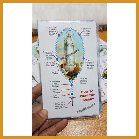 ∮ How to Pray the Rosary Pamphlet Tagalog and English | Shopee Philippines