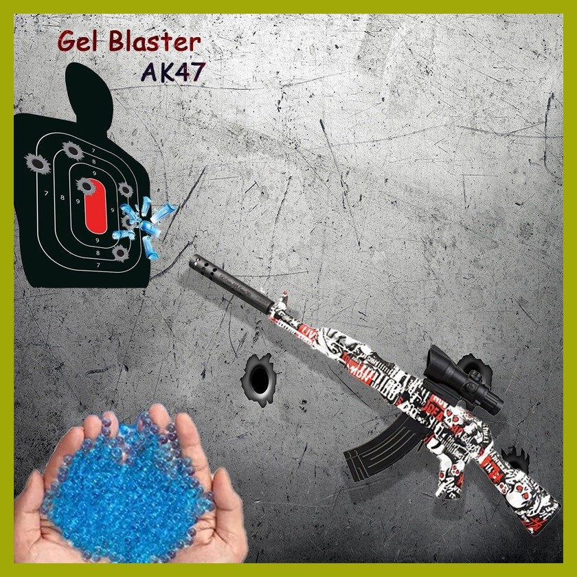 SGDYU AK47 Children's Safety Soft Bullet Gun Gel Blaster Electric ...