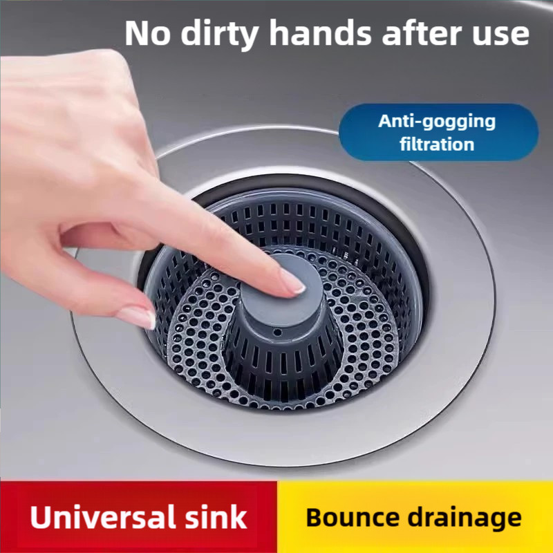 New Sink Filter Bounce Core Kitchen Odor&Leak Prevention Dishwashing ...