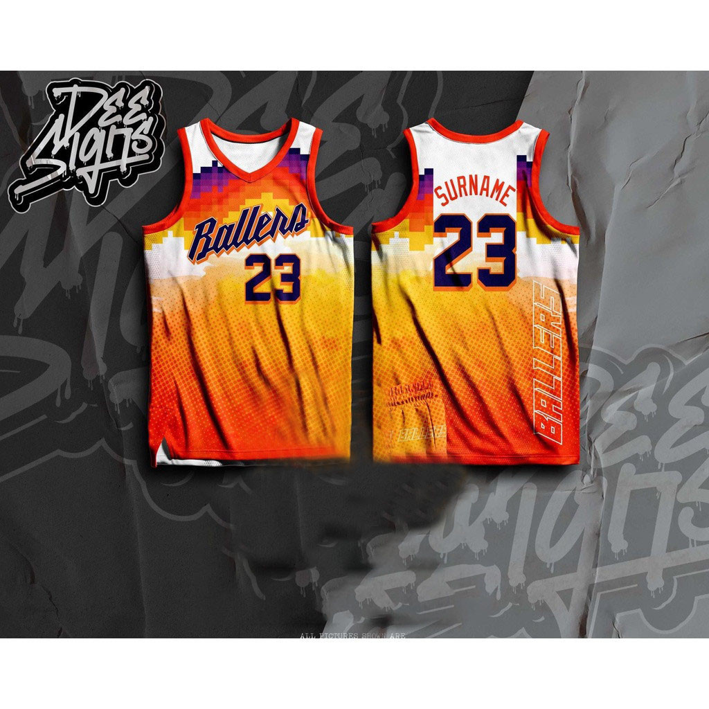 FULL SUBLIMATION NEW BASKETBALL BALLERS 10 JERSEY FREE CUSTOMIZE OF ...