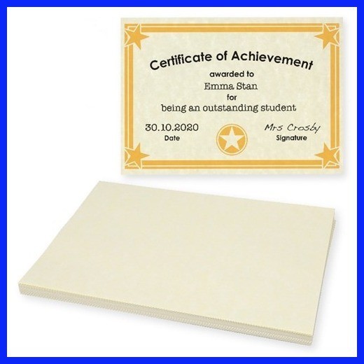 (Positivity) Printable Parchment Paper A4 size for Diplomas / Certificates / Awards / Invitatio