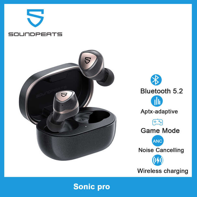 Pro SOUNDPEATS Sonic Game Mode Wireless Earbuds 5.2 Qcc3040 TWS ...