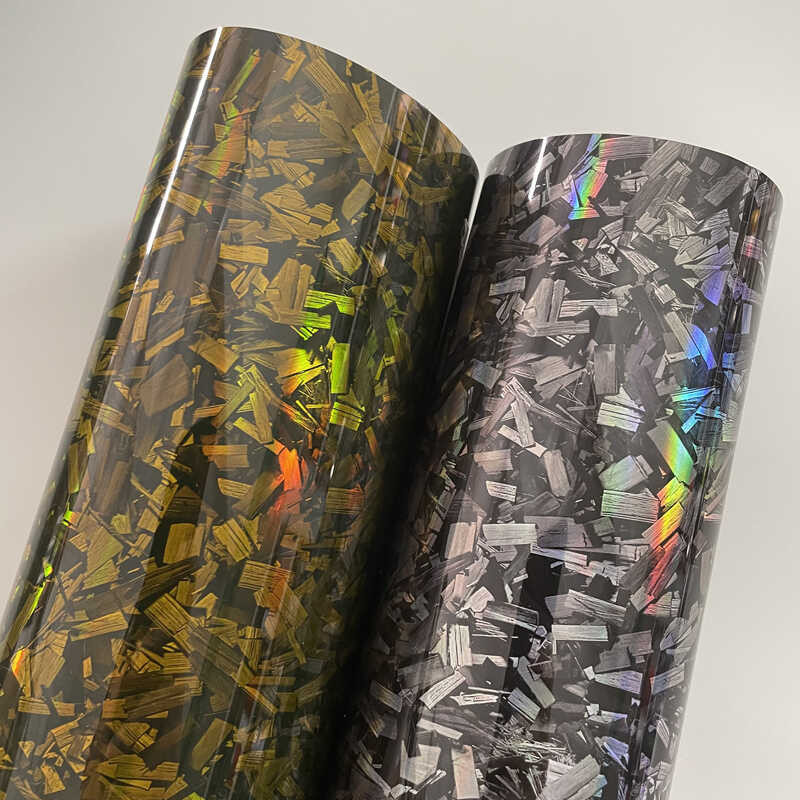Holographic Forged Carbon Fiber Film Bubble Free Air Release Car Wrap ...