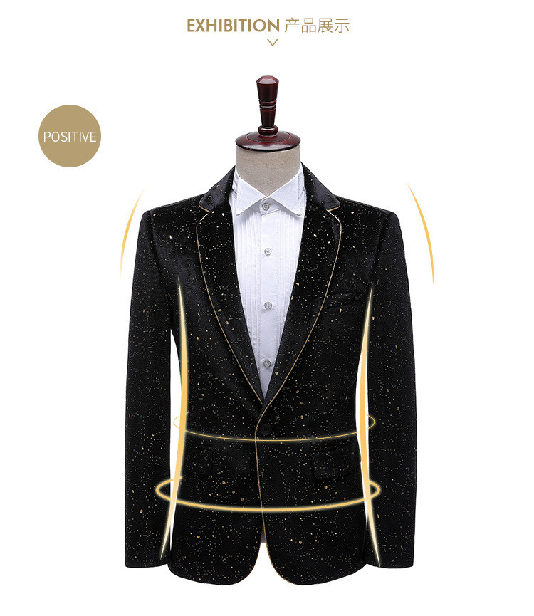 Men’s Sequin Stage Performance Suit main image 0