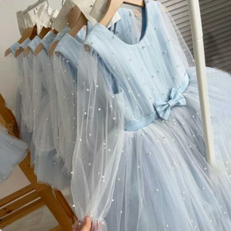 Dresses Flower Girl Butterfly Appliqu S Fluffy Birthday Ball Wedding First Communion Long Formal