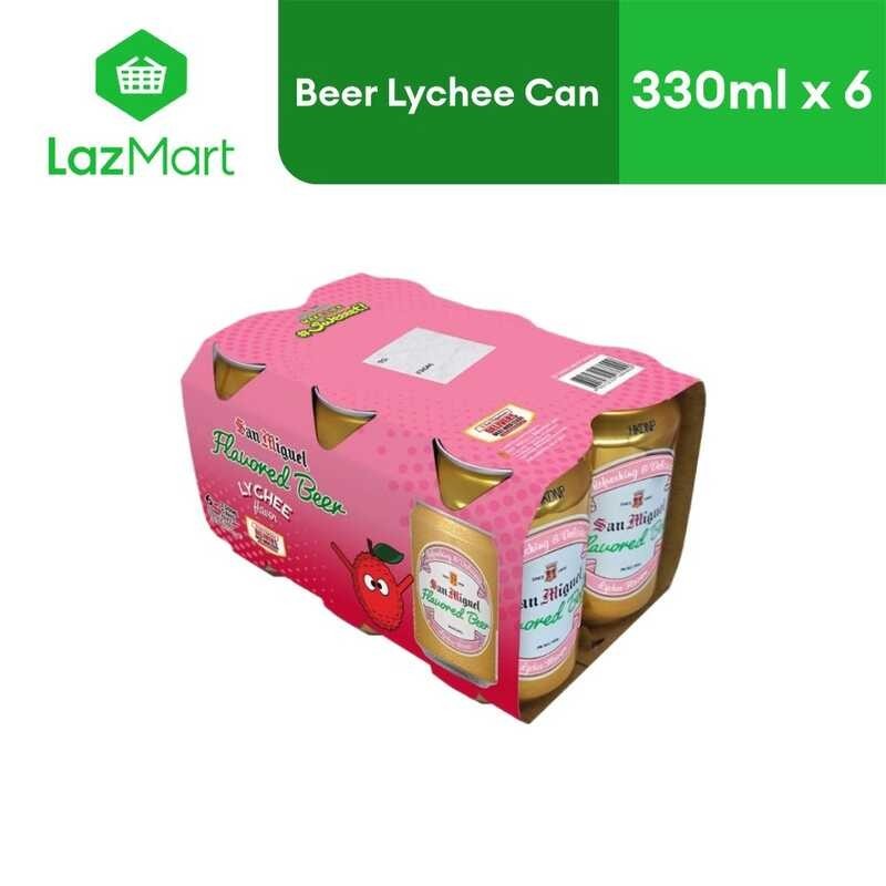 San Miguel Flavored Beer Lychee Maaari 330 ml x 6 | Shopee Philippines