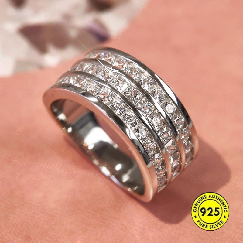 Silver Popular Luxury Starry Ring | Shopee Philippines