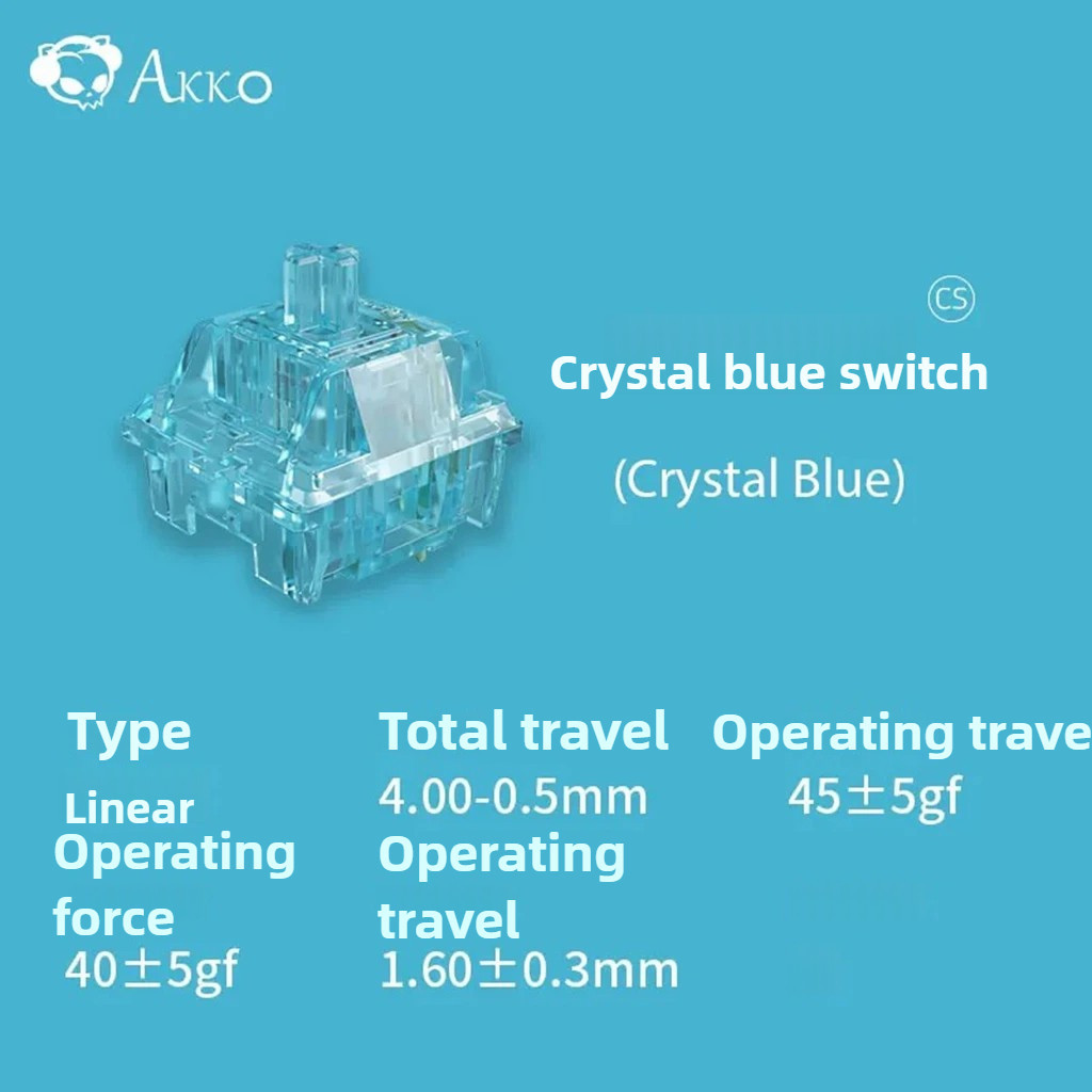 AKKO Crystal Switch Blue Wine Red Silver 10PCS Linear 3Pins Hot ...