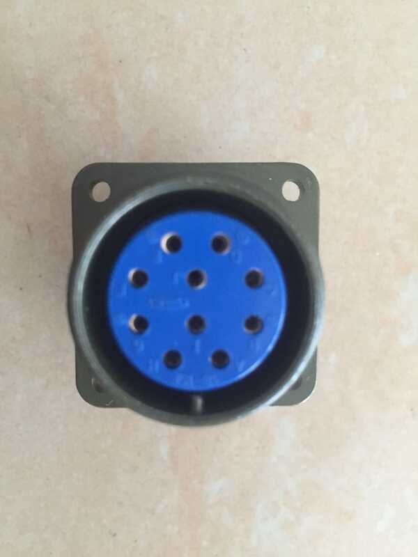 Japanese DMS3102A18-1S DMS series silver plated 10 core aviation socket ...