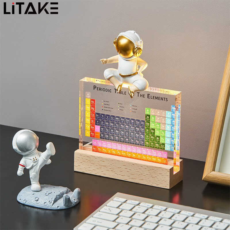 Table With Periodic 83 Kinds Of Real Elements Inside Acrylic Periodic ...