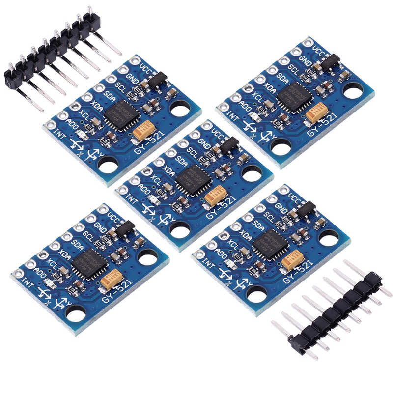 5Pcs Mpu-6050 Mpu6050 Gy-521 Accelerometer Gyro Sensor 6Dof Three-Axis ...
