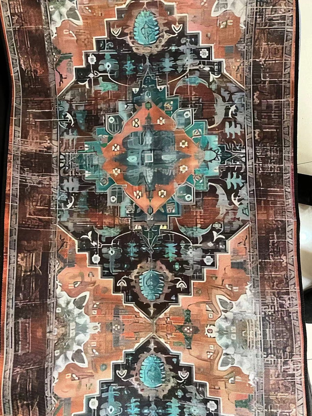 Persian Morocco Long Rug Hotel Corridor Aisle Entrance Retro Ethnic ...