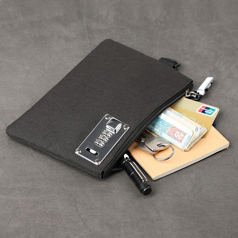 Coin wallet password lock anti-theft portable card bag multi-functional ...