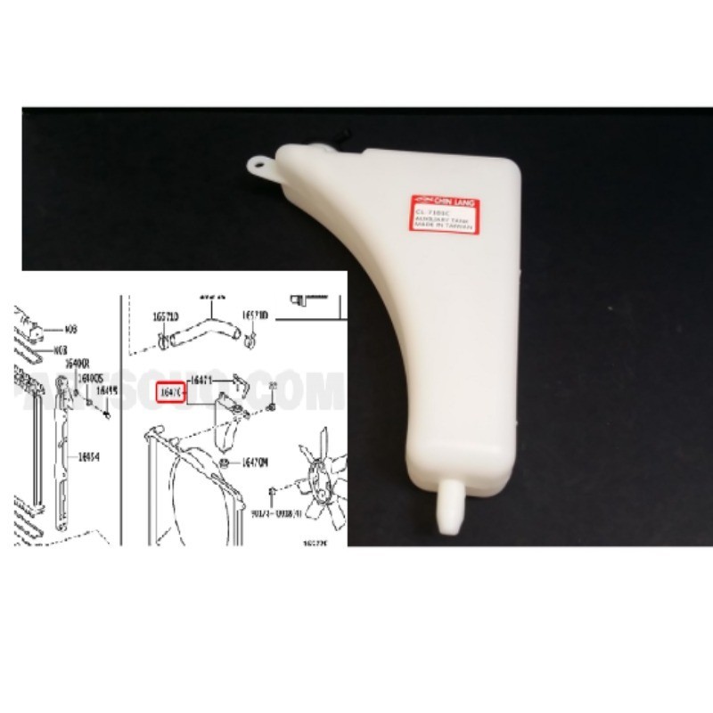 Coolant reservoir expansion tank bottel TANK ASSY, RADIATOR RESERVE for ...