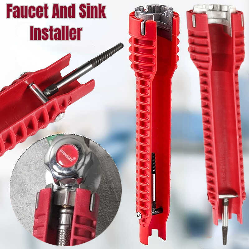 Clé à Robinet 14 En 1 Multifonction - Outil De Plomberie Pour Installation Et Démontage